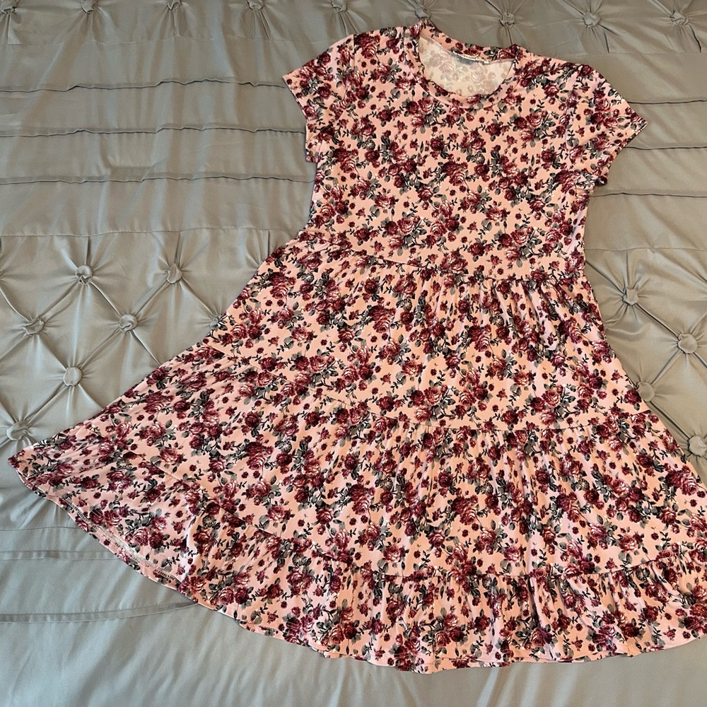 Knitworks Pink Floral Casual Dress